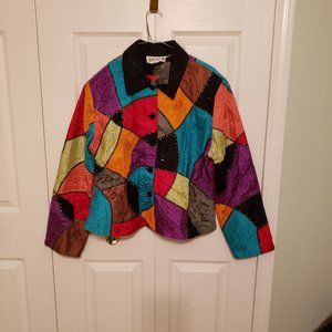 Multi-color Cocktail Jacket by ANAGE Size Large